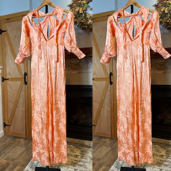 New Free People Alice McCall Memory Lane Jumpsuit Size 0 MSRP: $450 - Picture 4 of 8